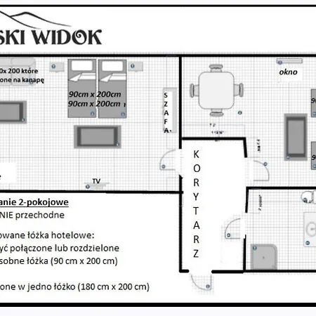 Kwatera prywatna Gorski Widok I Pokoje- Salon Kominkowy *